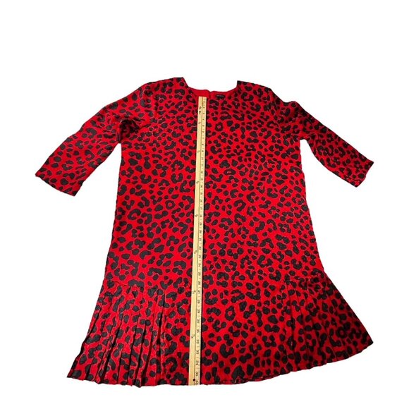 ✨Ann Taylor Size 18 Red & Black Leopard Print Dress | Holiday Party Ready✨ - Picture 7 of 9